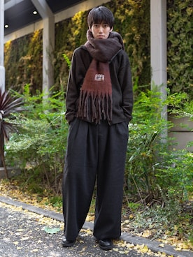 「アイテム（マフラー）」を使った、5taisei0055さん（メンズ・185cm・20代）の秋コーディネート