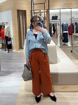 「Jena espace merveilleux（ジェナ　エスパスメルヴェイユ）のアイテム（Tシャツ/カットソー）」を使った、ウッチーさん（レディース・170cm）の秋コーディネート