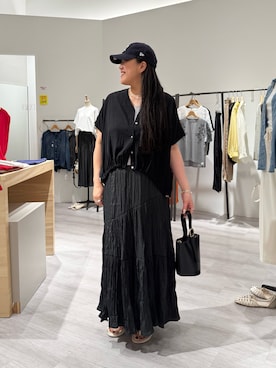 「アイテム（キャミソール）」を使った、ウッチーさん（レディース・170cm）の夏コーディネート