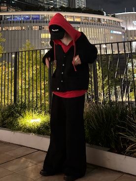 「アイテム（カーディガン/ボレロ）」を使った、しゅんすけさん（メンズ・175cm・10代）の秋コーディネート