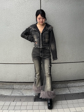 「SPIRALGIRL（スパイラルガール）のアイテム」を使った、ayumiさん（レディース・152cm）の秋コーディネート