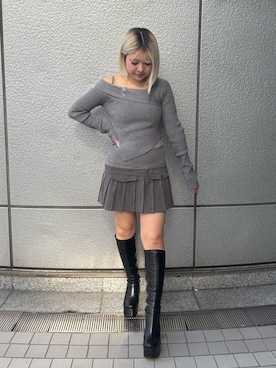 「SPIRALGIRL（スパイラルガール）のアイテム（トップス）」を使った、ayumiさん（レディース・152cm）の秋コーディネート