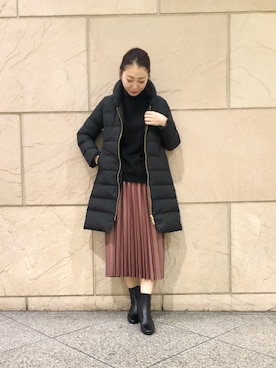 「URBAN RESEARCH ROSSO」｜「アイテム（ダウンジャケット/コート）」を使った、yamadaさん（レディース・164cm）の冬コーディネート