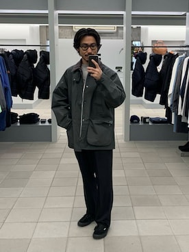 「アイテム（ナイロンジャケット）」を使った、KUROKAWA DAIKIさん（メンズ・168cm）の冬コーディネート