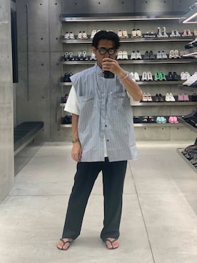 「URBAN RESEARCH（アーバンリサーチ）のアイテム（パンツ）」を使った、KUROKAWA DAIKIさん（メンズ・168cm）の夏コーディネート