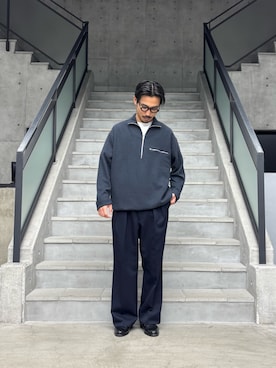 「アイテム（その他トップス）」を使った、KUROKAWA DAIKIさん（メンズ・168cm）の秋コーディネート