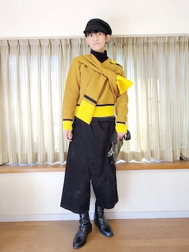 「gomme（ゴム）のアイテム」を使った、風美 圭さん（メンズ・171cm）の冬コーディネート