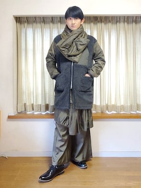 「アイテム（その他アウター）」を使った、風美 圭さん（メンズ・171cm）の冬コーディネート