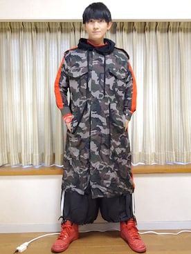 「gomme（ゴム）のアイテム（ジャケット/アウター）」を使った、風美 圭さん（メンズ・171cm）の春コーディネート