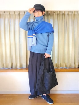 「gomme（ゴム）のアイテム」を使った、風美 圭さん（メンズ・171cm）の冬コーディネート
