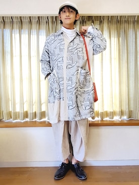 「gomme（ゴム）のアイテム（ジャケット/アウター）」を使った、風美 圭さん（メンズ・171cm）の冬コーディネート