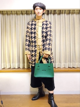「FRAPBOIS（フラボア）のアイテム（ジャケット/アウター）」を使った、風美 圭さん（メンズ・171cm）の冬コーディネート