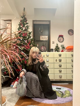 「Yohji Yamamoto（ヨウジヤマモト）のアイテム（ジャケット/アウター）」を使った、seikoさん（レディース・162cm）の冬コーディネート