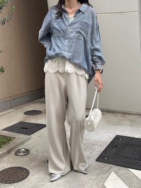 「DouDou（ドゥドゥ）のアイテム」を使った、yuriaさん（レディース・166cm）の冬コーディネート