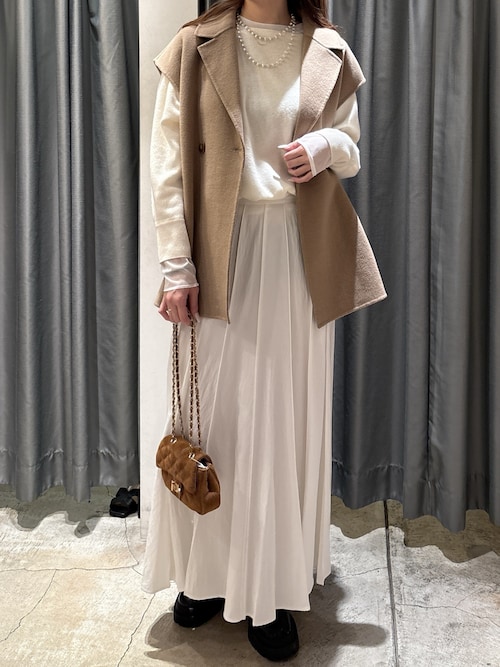 シアーパネルプリーツスカート