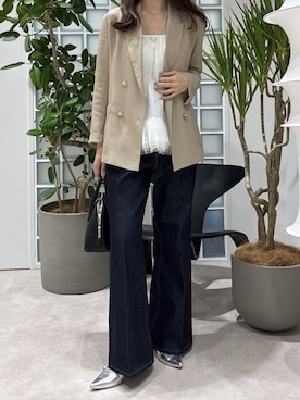 「DouDou（ドゥドゥ）のアイテム（バッグ）」を使った、yuriaさん（レディース・166cm）の春コーディネート