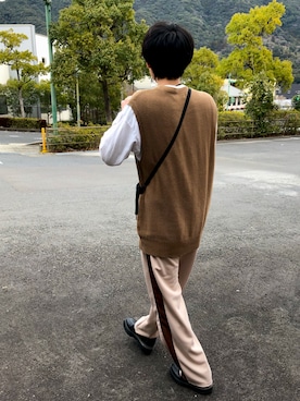 「Rodeo Crowns（ロデオクラウンズ）のアイテム（トップス）」を使った、reiさん（メンズ・170cm）の冬コーディネート