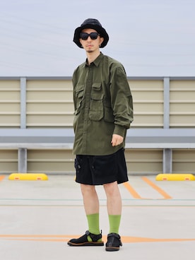「ごきげんウィーク」｜「アイテム（ソックス/靴下）」を使った、RYOSUKEさん（メンズ・177cm）の春コーディネート