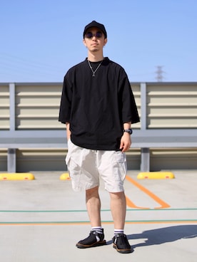 「Uiscel（ユイセル）のアイテム」を使った、RYOSUKEさん（メンズ・177cm）の春コーディネート