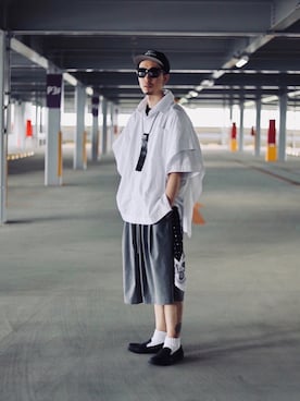 「TENBOX（テンボックス）のアイテム（財布/小物）」を使った、RYOSUKEさん（メンズ・177cm）の秋コーディネート