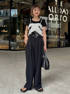 「アイテム（その他トップス）」を使った、まりな LOWRYSFARMさん（レディース・161cm・20代）の夏コーディネート