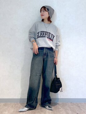 「アイテム（スウェット）」を使った、まりな LOWRYSFARMさん（レディース・161cm・20代）の秋コーディネート