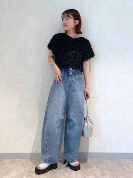 「LOWRYS FARM（ローリーズファーム）のアイテム（サンダル）」を使った、まりな LOWRYSFARMさん（レディース・161cm）の夏コーディネート