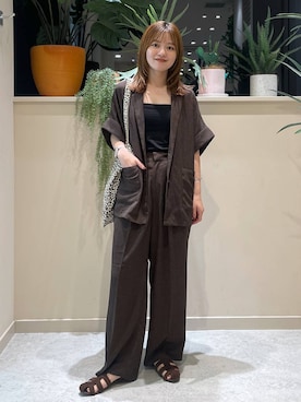 「LOWRYS FARM（ローリーズファーム）のLFガラトートBAG 284403（トートバッグ）」を使った、まりな LOWRYSFARMさん（レディース・161cm・20代）の夏コーディネート