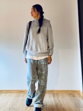 「秋のコーデ」｜「UNIQLO（ユニクロ）のアイテム（パーカー）」を使った、purpleleafさん（レディース・169cm）の秋コーディネート
