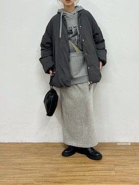 「アイテム（ダウンジャケット/コート）」を使った、nakataさん（レディース・153cm）の夏コーディネート