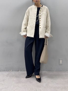 「PUAL CE CIN（ピュアルセシン）のアイテム」を使った、nakataさん（レディース・153cm）の冬コーディネート