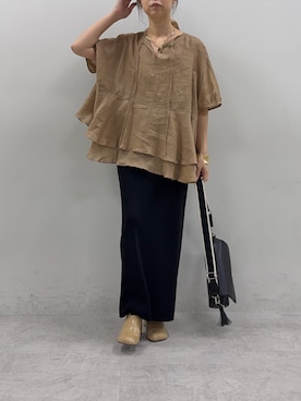 「アイテム（チョーカー）」を使った、nakataさん（レディース・153cm）の春コーディネート