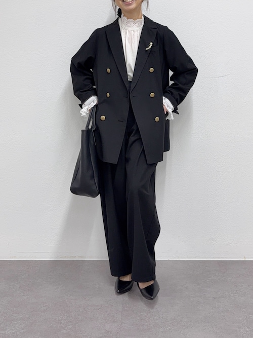 襟袖レースプチハイネックブラウス（シャツ/ブラウス）｜PUAL CE CIN