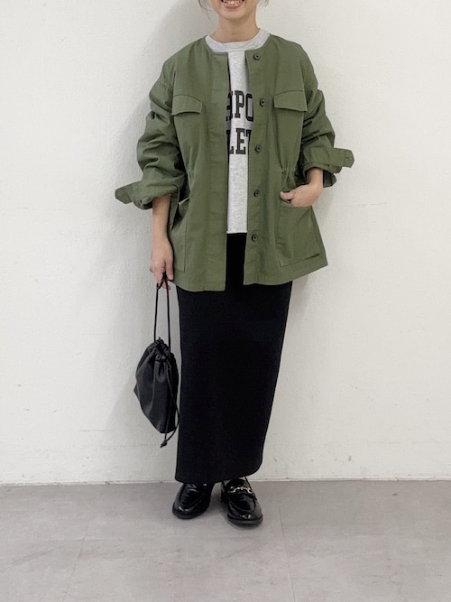 pual ce cin ミリタリージャケット モッズコート ノーカラー