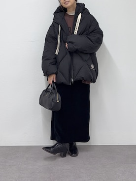 「アイテム（ダウンジャケット/コート）」を使った、nakataさん（レディース・153cm）の秋コーディネート