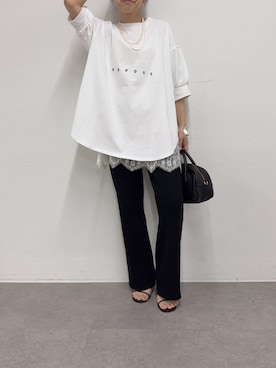 「PUAL CE CIN（ピュアルセシン）のアイテム（アクセサリー）」を使った、nakataさん（レディース・153cm）の春コーディネート