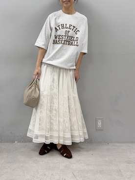 「PUAL CE CIN（ピュアルセシン）のアイテム」を使った、nakataさん（レディース・153cm）の春コーディネート