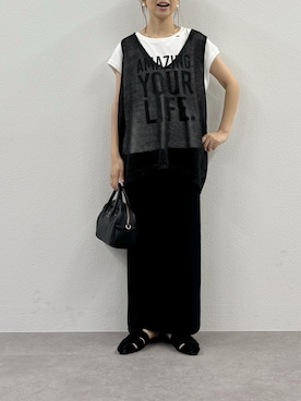 「アイテム（ハンドバッグ）」を使った、nakataさん（レディース・153cm）の夏コーディネート