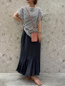 𝐡𝐢𝐧𝐚さん（レディース・156cm）の夏コーディネート