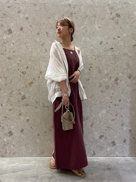 「新作」｜「アイテム（その他）」を使った、𝐡𝐢𝐧𝐚さん（レディース・156cm）の夏コーディネート