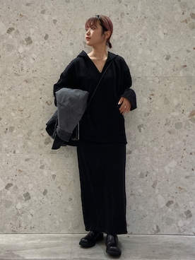 「秋トレンド2021」｜「アイテム（セットアップ）」を使った、𝐡𝐢𝐧𝐚さん（レディース・156cm）の秋コーディネート