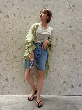 𝐡𝐢𝐧𝐚さん（レディース・156cm）の夏コーディネート