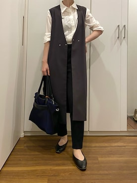 「アイテム（パンプス）」を使った、OKEIさん（レディース・159cm）の夏コーディネート