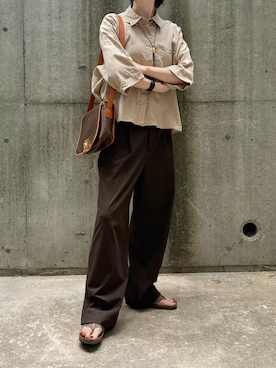 「ハンサムコーデ」｜おけいさん（レディース・159cm）の秋コーディネート