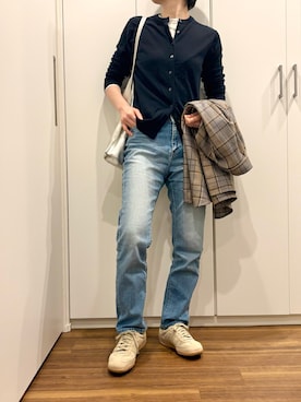 「ear PAPILLONNER（イアパピヨネ）のアイテム」を使った、おけいさん（レディース・159cm）の春コーディネート