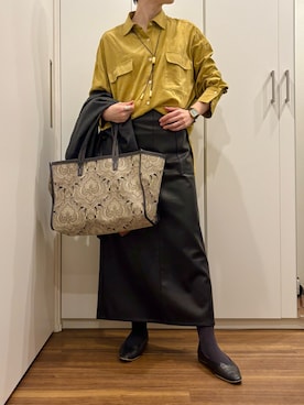 「アイテム（パンプス）」を使った、おけいさん（レディース・159cm）の秋コーディネート