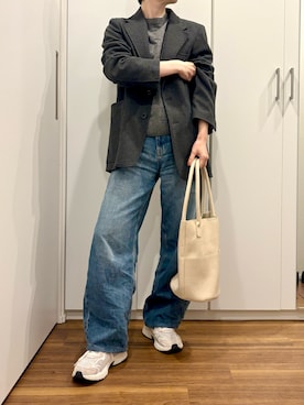 「アイテム（テーラードジャケット）」を使った、おけいさん（レディース・159cm）の秋コーディネート