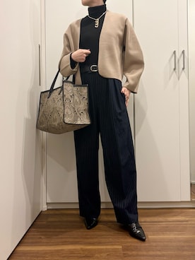 「SHIPS（シップス）のアイテム」を使った、おけいさん（レディース・159cm）の秋コーディネート