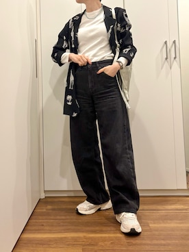 「ear PAPILLONNER（イアパピヨネ）のアイテム」を使った、おけいさん（レディース・159cm）の春コーディネート