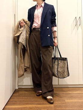 「UR'S（ユアーズ）のアイテム」を使った、おけいさん（レディース・159cm）の春コーディネート